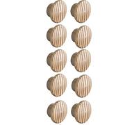 cyclingcolors 10x cache vis bois pin tête bombée bouchon capuchon trou disque meubletable chaise lit, épaisseur 11mm diamètre extérieur 20mm diamètre intérieur 15mm