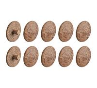 cyclingcolors 10x Cache vis en bois naturel cruciforme 13mm Pozidriv PZ2 IS15 IS20 capuchon protection meuble universel, chêne