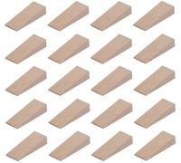 cyclingcolors 10x cale en bois universelle 6mm + 10x cale en bois universelle 12mm (55mm x20mm) meuble porte calage ajustement table armoire cuisine