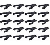 cyclingcolors 10x Clip de plinthe avec base à tenon en plastique noir Ø 34mm Pied Meuble Cuisine Salle de bain Fixation (Lot de 2)