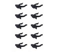cyclingcolors 10x Clip de plinthe avec base à visser en plastique noir Ø 32mm Pied Meuble Cuisine Salle de bain Fixation