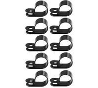 cyclingcolors 10x collier de fixation de cable diamètre 15,8mm noir passe fil électrique plastique bureau meuble