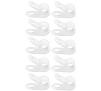 cyclingcolors 10x collier de fixation de cable diamètre 5,6mm blanc passe fil électrique plastique bureau meuble