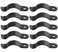 cyclingcolors 10x collier de fixation de cable diamètre 9mm noir à ressort passe fil électrique plastique bureau meuble