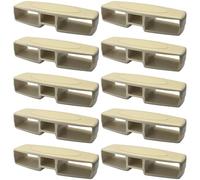 cyclingcolors 10x Curseur de Latte Double 38 x 8 mm Guide fermetté variateur Poussoir réglage dureté sommier Lombaire, Beige