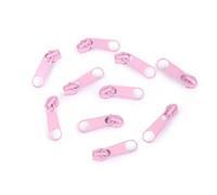 cyclingcolors 10x Curseur N°3 Non Verrouillable pour Fermeture éclair à Glissière Spirale Zipper Tirette Métal idéal Jupe Vêtement Robe Maroquinerie Confection Coussin, rose clair