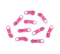 cyclingcolors 10x Curseur N°3 Non Verrouillable pour Fermeture éclair à Glissière Spirale Zipper Tirette Métal idéal Jupe Vêtement Robe Maroquinerie Confection Coussin, rose bébé