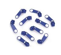 cyclingcolors 10x Curseur N°5 Non Verrouillable pour Fermeture éclair à Glissière Spirale Zipper Tirette Métal idéal Jupe Vêtement Robe Maroquinerie Confection Coussin, bleu roi