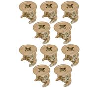 cyclingcolors 10x Ecrou boitier excentrique raccord pièce rechange connecteur serrage joint meuble connexion tiroir armoire, nickel avec bord 12x12mm