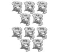cyclingcolors 10x Ecrou boitier excentrique raccord pièce rechange connecteur serrage joint meuble connexion tiroir armoire, brut sans bord 15x26mm