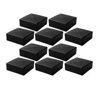 cyclingcolors 10x Embout Capuchon PELD de Tube Enveloppant Bouchon carré Cape Plastique Meuble Outillage Table Noir, 60x60mm