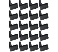 cyclingcolors 10x Embout de Pied étagère Triangle Patin Plastique Caoutchouc Souple Tube profilé Protection Capuchon Meuble, 30x30 30mm (Lot de 2)