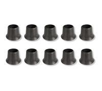 cyclingcolors 10x Embout Enveloppant extérieur Rond Bouchon PVC Noir renforcé Base élargie Pied de Chaise Table Patin Meuble Assise Protection Tube, 6mm