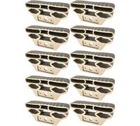 cyclingcolors 10x Embout Support Latte Double Court 38 x 8 mm élastomère pour sommier Cadre Bois Embout lit Meuble Fixation vis Tenon, Beige