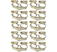 cyclingcolors 10x Embout Support Latte Double Court 38 x 8 mm Suspendu élastomère pour sommier Cadre Bois Embout lit Meuble Fixation Tenon, Beige