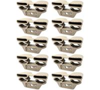 cyclingcolors 10x Embout Support Latte Double Long 38 x 8 mm élastomère pour sommier Cadre Bois Embout lit Meuble Fixation vis Tenon, Beige