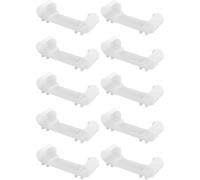 cyclingcolors 10x Embout Support Latte ECA latéral 53 x 8 mm Plastique sommier Cadre Bois Embout lit Meuble Fixation Agrafe vis, Blanc