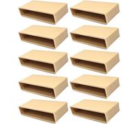 cyclingcolors 10x Embout Support Latte encastrable 53 x 8 mm Plastique pour sommier Cadre Bois Embout lit Meuble Fixation à mortaiser, Beige