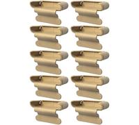 cyclingcolors 10x Embout Support Latte monolatte 53 x 8 mm Plastique pour sommier Cadre Bois Embout lit Meuble Fixation Languette Agrafe vis, Beige