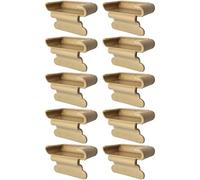 cyclingcolors 10x Embout Support Latte Simple 53 x 8 mm Plastique pour sommier Cadre métal Embout lit Meuble Fixation Clips Agrafe Tenon, Beige