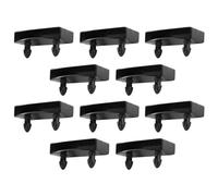 cyclingcolors 10x Embout Support Latte Simple 63x10mm à Clipser Plastique Noir pour Sommier Cadre Bois Lit Meuble