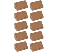 cyclingcolors 10x Equerre d'angle connecteur plastique 20 x 20 x 42 mm 2 trous avec cache meuble étagère universel fixation à visser, hêtre