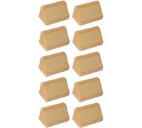 cyclingcolors 10x Equerre d'angle connecteur plastique 20 x 20 x 42 mm 2 trous avec cache meuble étagère universel fixation à visser, chêne clair