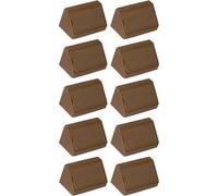 cyclingcolors 10x Equerre d'angle connecteur plastique 20 x 20 x 42 mm 2 trous avec cache meuble étagère universel fixation à visser, aulne