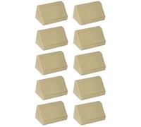 cyclingcolors 10x Equerre d'angle connecteur plastique 20 x 20 x 42 mm 2 trous avec cache meuble étagère universel fixation à visser, pin