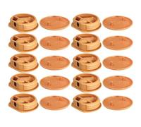 cyclingcolors 10x Ferrure d'assemblage beige avec cache en plastique idéal caravane bateaux vans camping-cars camions aménagés Connecteur Fixation Meuble Cuisine, capuchon rond beige RAL 1011