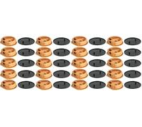 cyclingcolors 10x Ferrure d'assemblage beige avec cache en plastique idéal caravane bateaux vans camping-cars camions aménagés Connecteur Fixation Meuble Cuisine, capuchon rond gris foncé RAL 8019