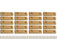 cyclingcolors 10x Patin Mini 50x14mm à Visser Glisseur Cale Entretoise Murale Sol Pied Meuble Table Chaise Parquet Protection Plastique, Marron Clair (Lot de 2)