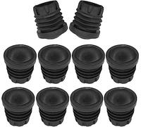 cyclingcolors 10x Pied Chaise Renforcé Antidérapant Embout Tube Rond Rentrant Caoutchouc 75kg par Pied Bouchon Meuble Table Bureau Protection Sécurité Collectivité Ecole Loisir (Øext 32mm)