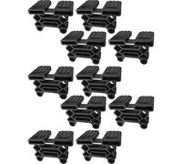 cyclingcolors 10x Support Latte Triple pour Sommier 38 x 8 mm Embout Long Flexible Lit Meuble Latte Fixation Tenon, Noir