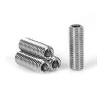 cyclingcolors 10x Vis de réglage à six pans creux DIN 916 ISO 4029 Acier Inoxydable A2 Bout Cuvette Entièrement Filetée Métrique, M4x10mm