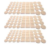 cyclingcolors 120x Patin Feutre Autocollant Auto-Adhésifs 20mm 25x25mm 28mm Glisseur Anti Rayure Anti dérapant Pied Meuble Table Chaise Parquet Protection, beige