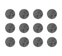 cyclingcolors 12x Cache vis adhésif autocollant diamètre 40mm protection bouchon trou obturateur meuble table chaise maison, Granite foncé