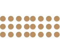 cyclingcolors 12x Cache vis adhésif autocollant diamètre 40mm protection bouchon trou obturateur meuble table chaise maison, Chêne (Lot de 2)