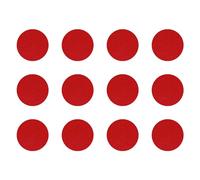 cyclingcolors 12x Cache vis adhésif autocollant diamètre 40mm protection bouchon trou obturateur meuble table chaise maison, Rouge feu