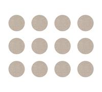 cyclingcolors 12x Cache vis adhésif autocollant diamètre 40mm protection bouchon trou obturateur meuble table chaise maison, Lin beige