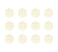 cyclingcolors 12x Cache vis adhésif autocollant diamètre 40mm protection bouchon trou obturateur meuble table chaise maison, Textile beige