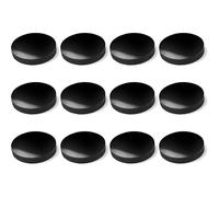 cyclingcolors 12x Patin Silicone Autocollant antidérapant Anti Vibration Rond 18 mm Pied Meuble ménager électronique, Noir