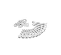cyclingcolors 12x vis de carter en acier 6x25/40/45 pour moto scooter mobylette compatible avec MBK 50 BOOSTER/YAMAHA 50 BWS chromé