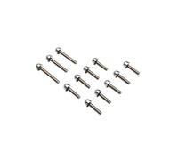 cyclingcolors 12x vis de carter en acier avec embout pour moto scooter mobylette compatible avec MBK 50 BOOSTER/YAMAHA 50 BWS chromé