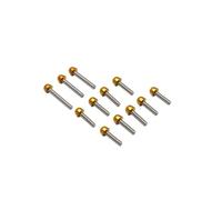 cyclingcolors 12x vis de carter en acier avec embout pour moto scooter mobylette compatible avec MBK 50 BOOSTER/YAMAHA 50 BWS or doré