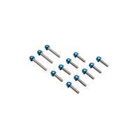 cyclingcolors 12x vis de carter en acier avec embout pour moto scooter mobylette compatible avec MBK 50 BOOSTER/YAMAHA 50 BWS bleu