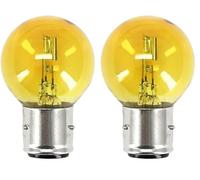 cyclingcolors 1x ampoule 6V 35/35W BA21D jaune moto cyclomoteur voiture (Lot de 2)