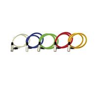 cyclingcolors 1x antivol vélo, diamètre 10mm x longueur 650mm, fermeture à clé, couleur aléatoire