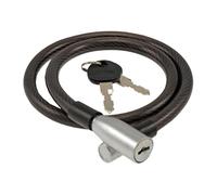 cyclingcolors 1x antivol vélo, diamètre 10mm x longueur 650mm, fermeture à clé, noir