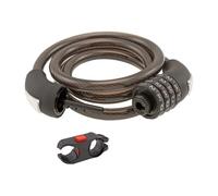 cyclingcolors 1x antivol vélo, diamètre 12mm x longueur 1000mm, fermeture à code, fixation sur cadre